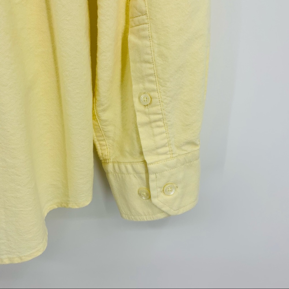 Tommy Hilfiger Oxford Button Down Yellow Shirt Size XL - Picture 5 of 9